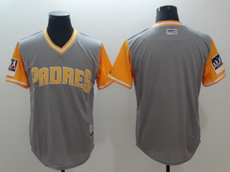 2018 Men San Diego Padres Blank grey New Rush Limited MLB Jerseys->san diego padres->MLB Jersey